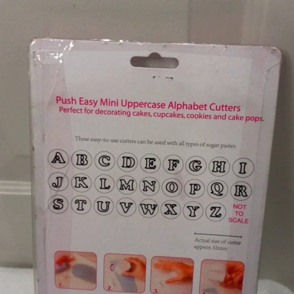 NWT Fondant Cake Alphabet